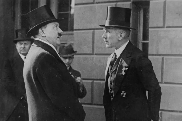 Hitler with a predecessor as chancellor, Franz von Papen.