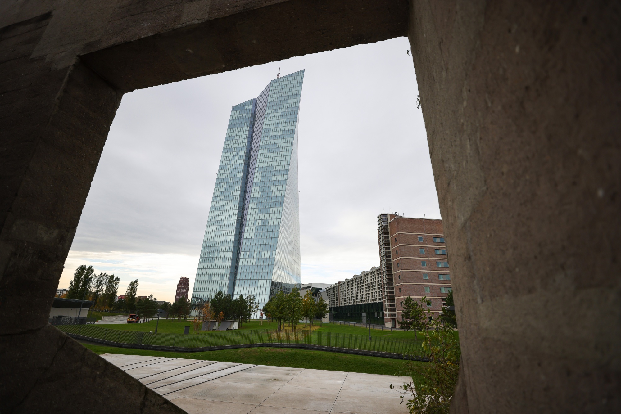 ECB headquarters in Frankfurt, Germany.