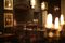 The basement dining room at Kitty Fisher's is cosy, like a country pub. It features historical details, such as an old bread oven.