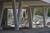 Contractors work during construction of the All Aboard Florida Brightline Express Intercity train station in West Palm Beach, Florida, U.S., on Friday, Oct. 14, 2016.