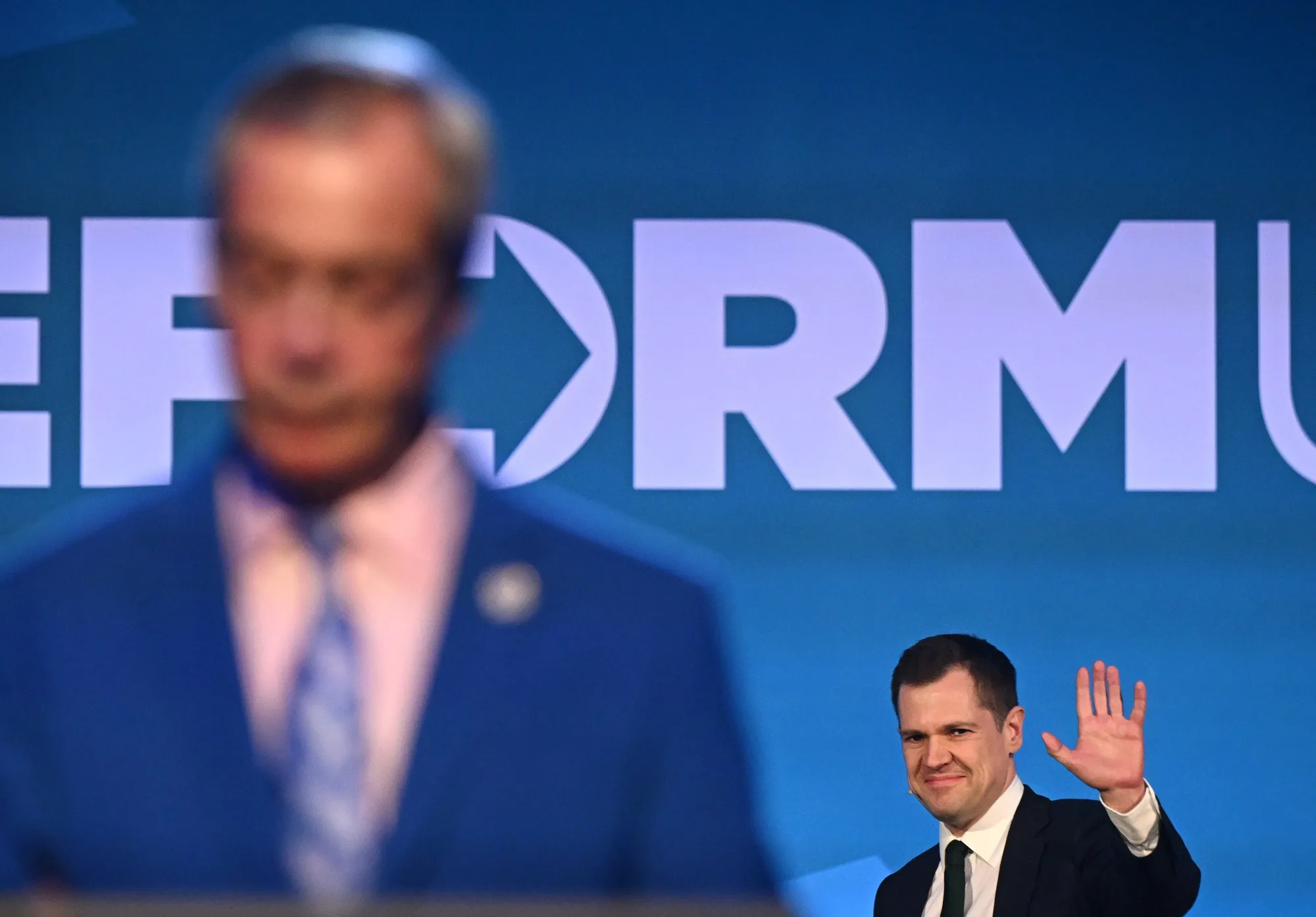 Robert Jenrick is announced as Shadow Chancellor of the Exchequer by Reform UK&nbsp;leader Nigel Farage.