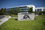 Electronic Arts headquarters in Redwood City, California, US, on Tuesday, July 18, 2023. Electronic Arts Inc. is scheduled to release earnings figures on August 1.