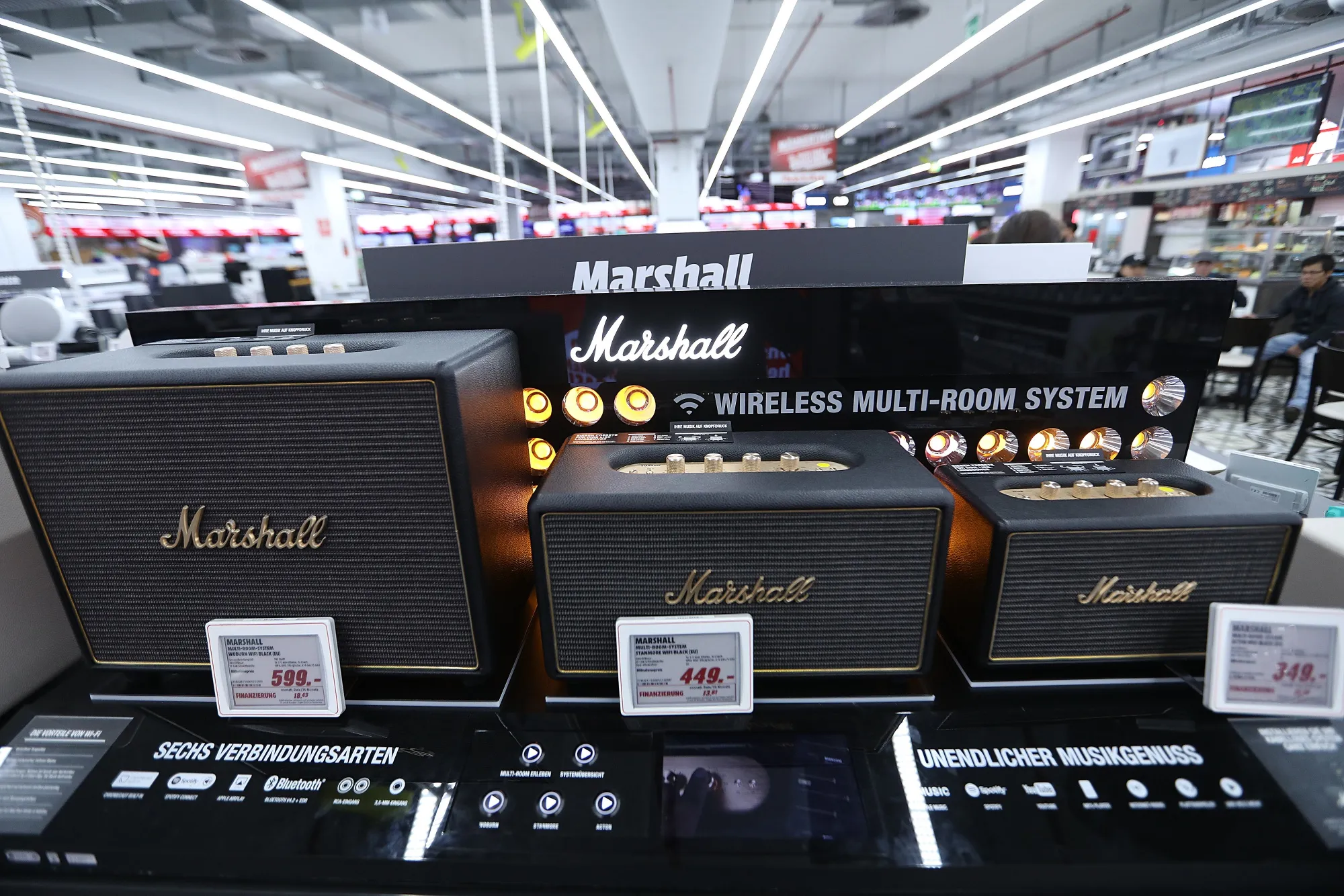 Marshall home entertainment speaker systems.