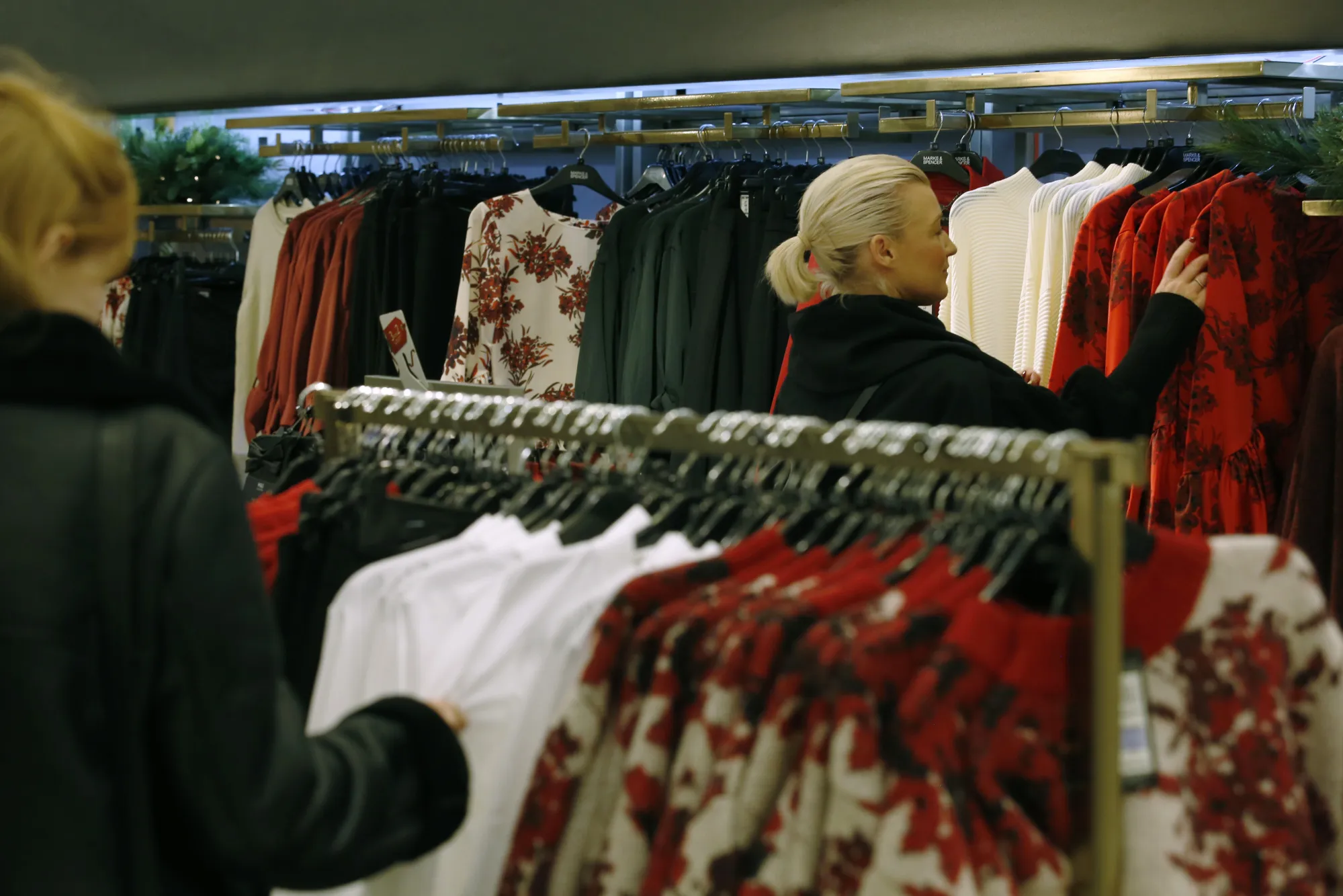 Inside A Marks & Spencer Plc Store