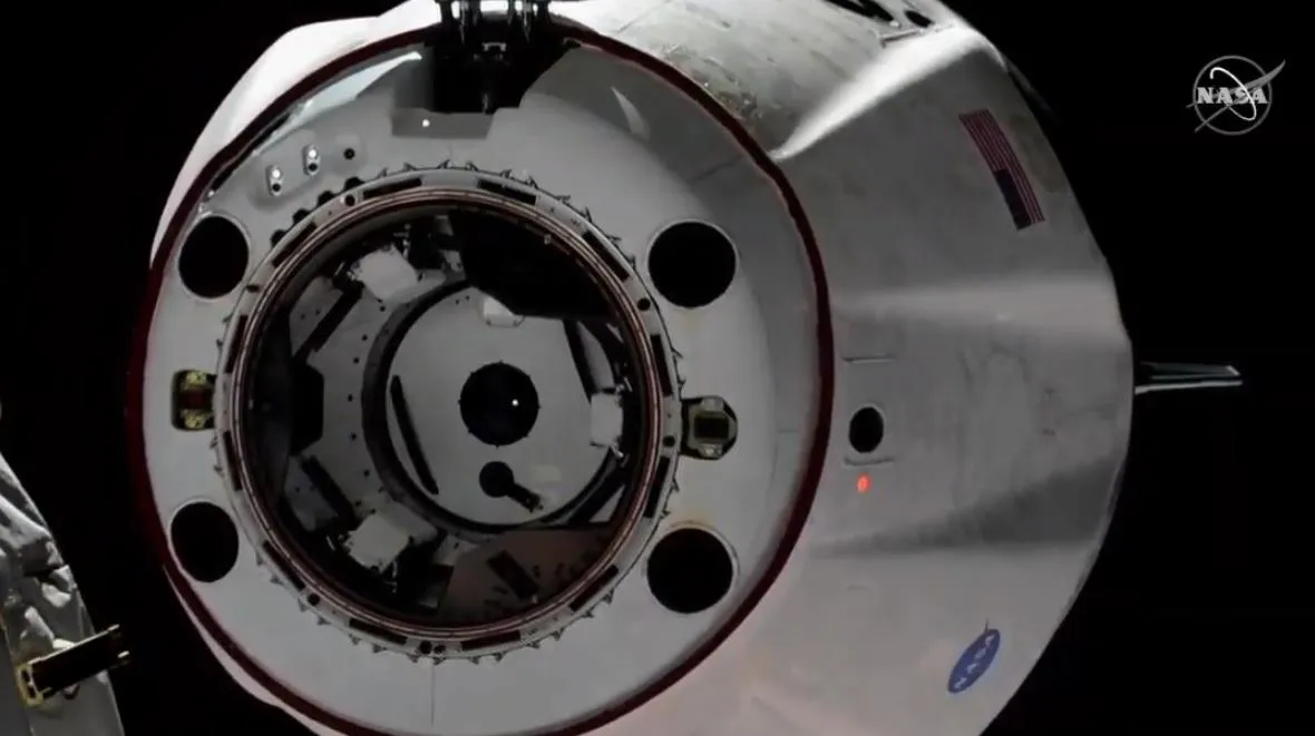 Separation of the Crew Dragon.