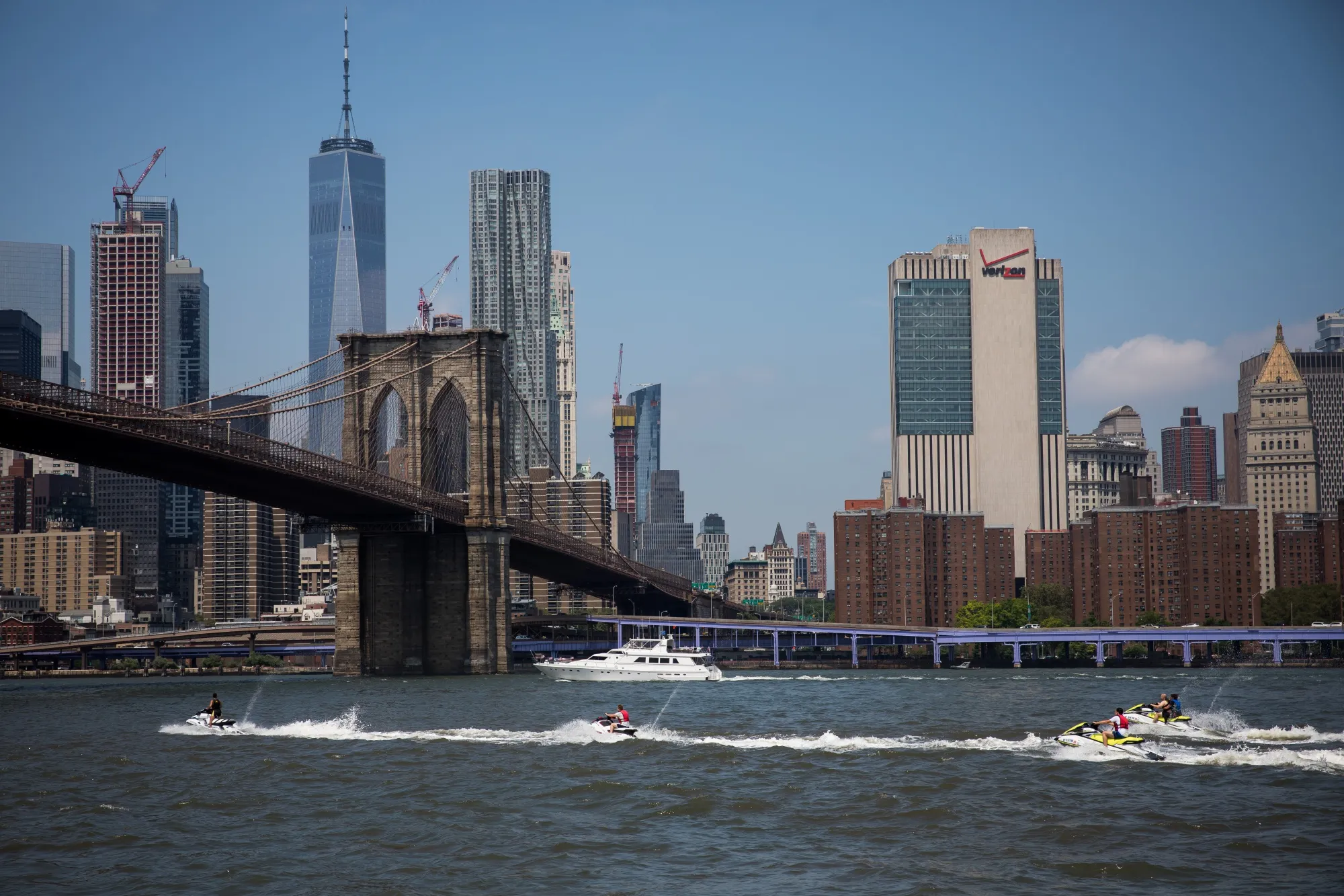 Views From The Staten Island Ferry As U.S. Stocks Fall 