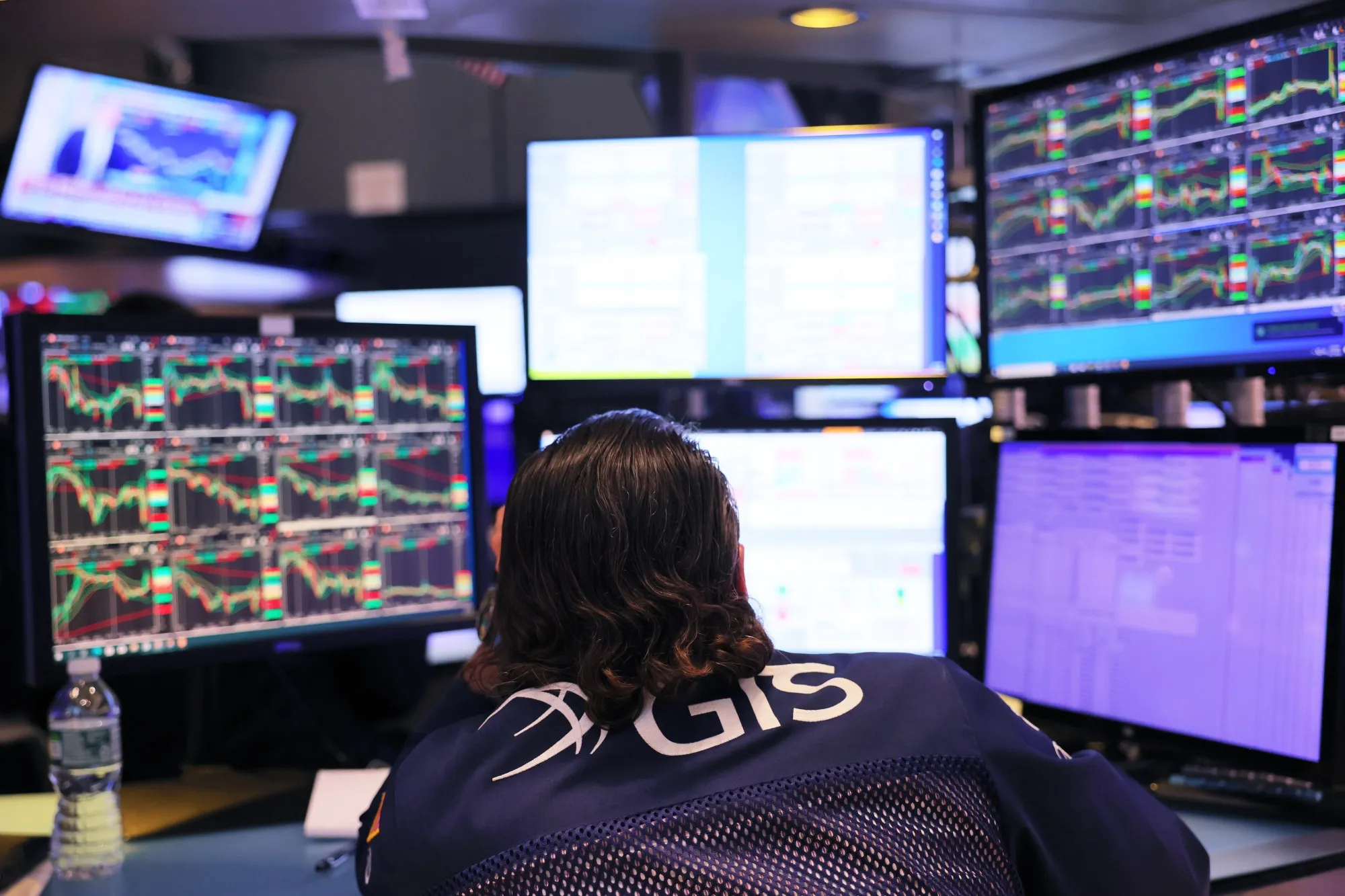 A trader&nbsp;works on the floor of the New York Stock Exchange.&nbsp;
