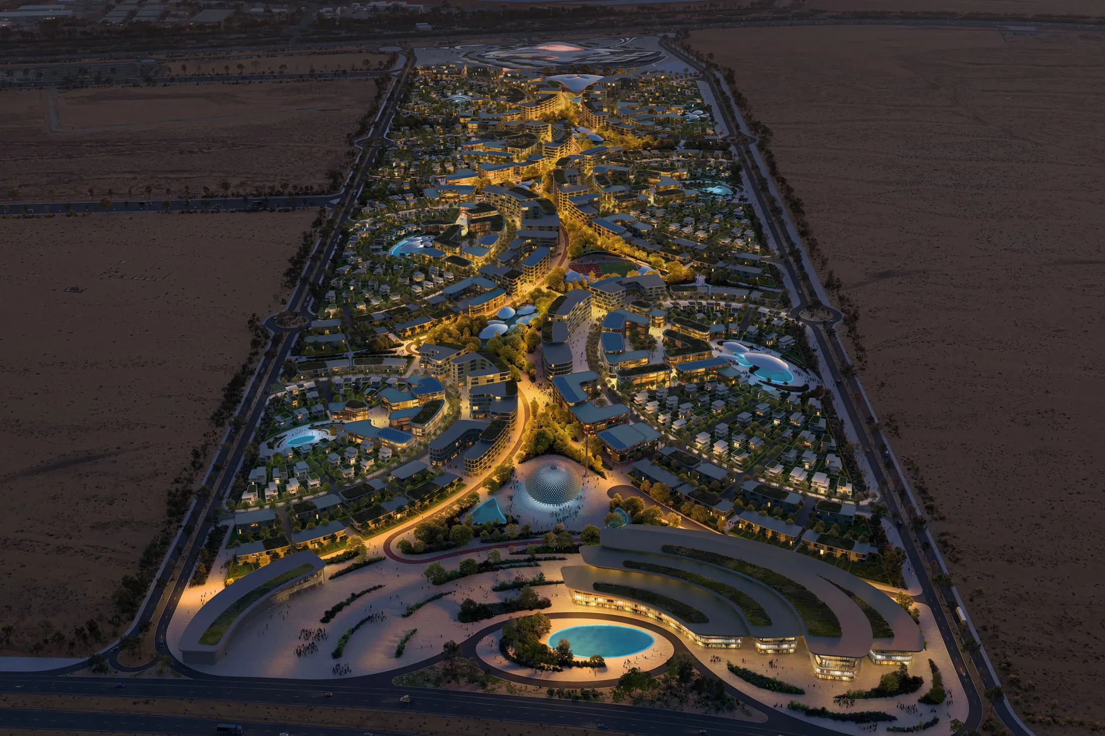 Rendering of Beeah’s Khalid Bin Sultan City project in Sharjah.