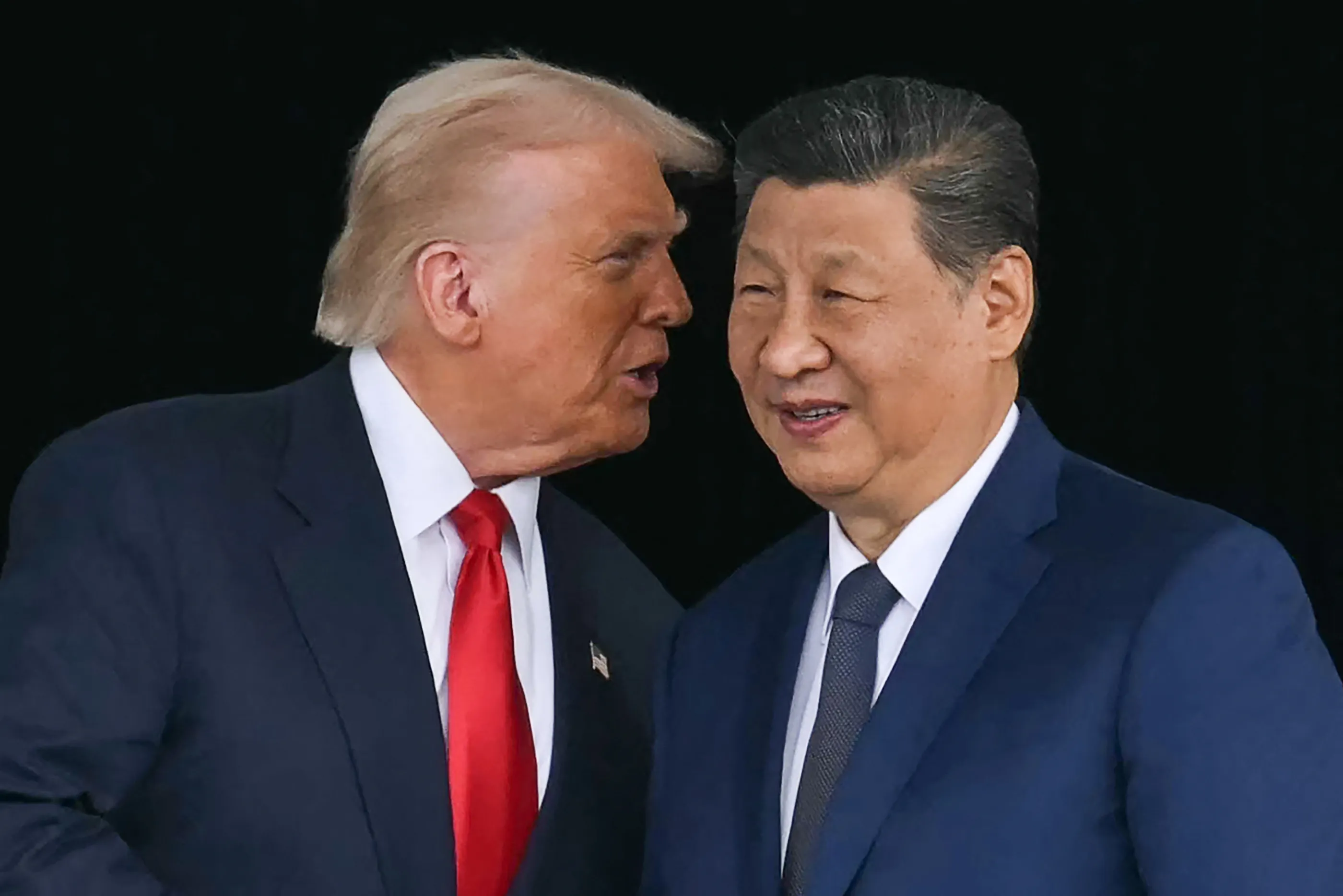 Donald Trump with Xi Jinping in Busan, South Korea in Oct.&nbsp;2025.&nbsp;