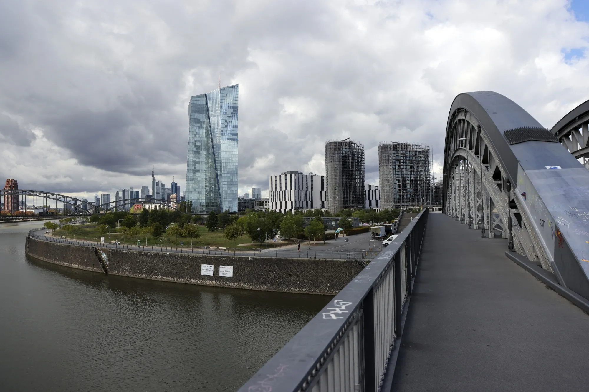 European Central Bank&nbsp;headquarters in Frankfurt, Germany.