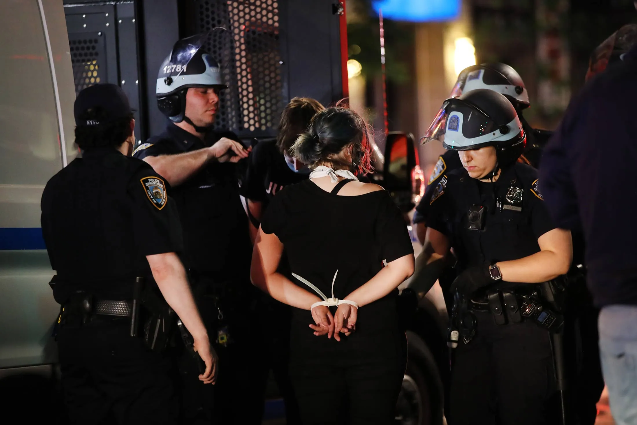 Protesters and others are arrested in New York on June 2.&nbsp;