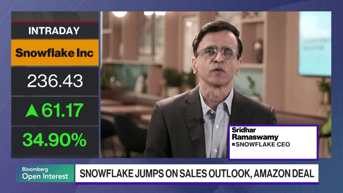 Snowflake CEO Weighs In on Sales Outlook, Signing $6 Billion Deal