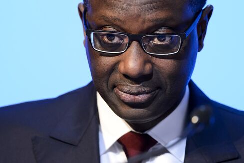 Tidjane Thiam in Bern today