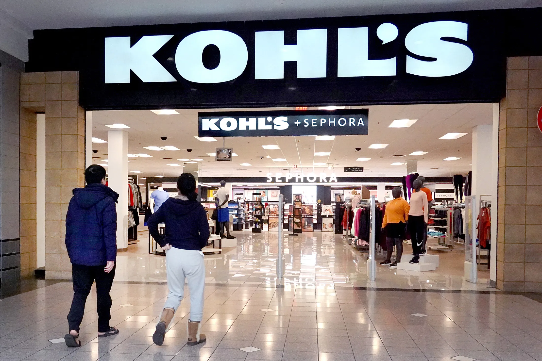 Shoppers walk into a Kohl's store in Lincolnwood, Illinois.