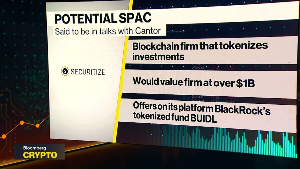 Securitize Is Said In Talks With Cantor SPAC