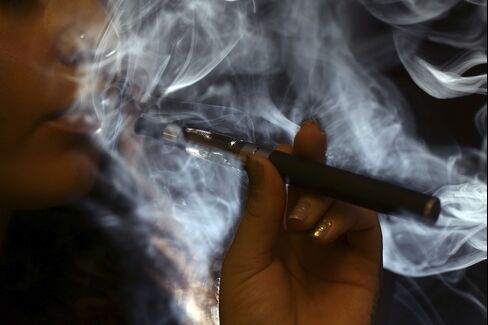 An E Cigarette Product Being Used