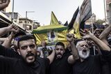 Funeral Held In Beirut For Hezbollah Militant Killed In South