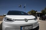 A Volkswagen AG ID.3 electric automobile outside Astypalea Island National Airport in Astypalea, Greece, on June 2.