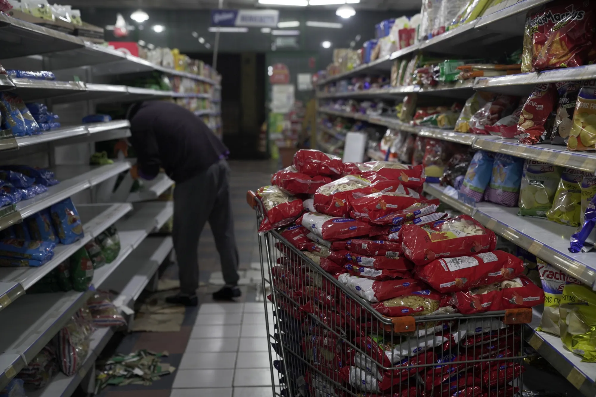 A grocery store in Buenos Aires, Argentina, on July 6.