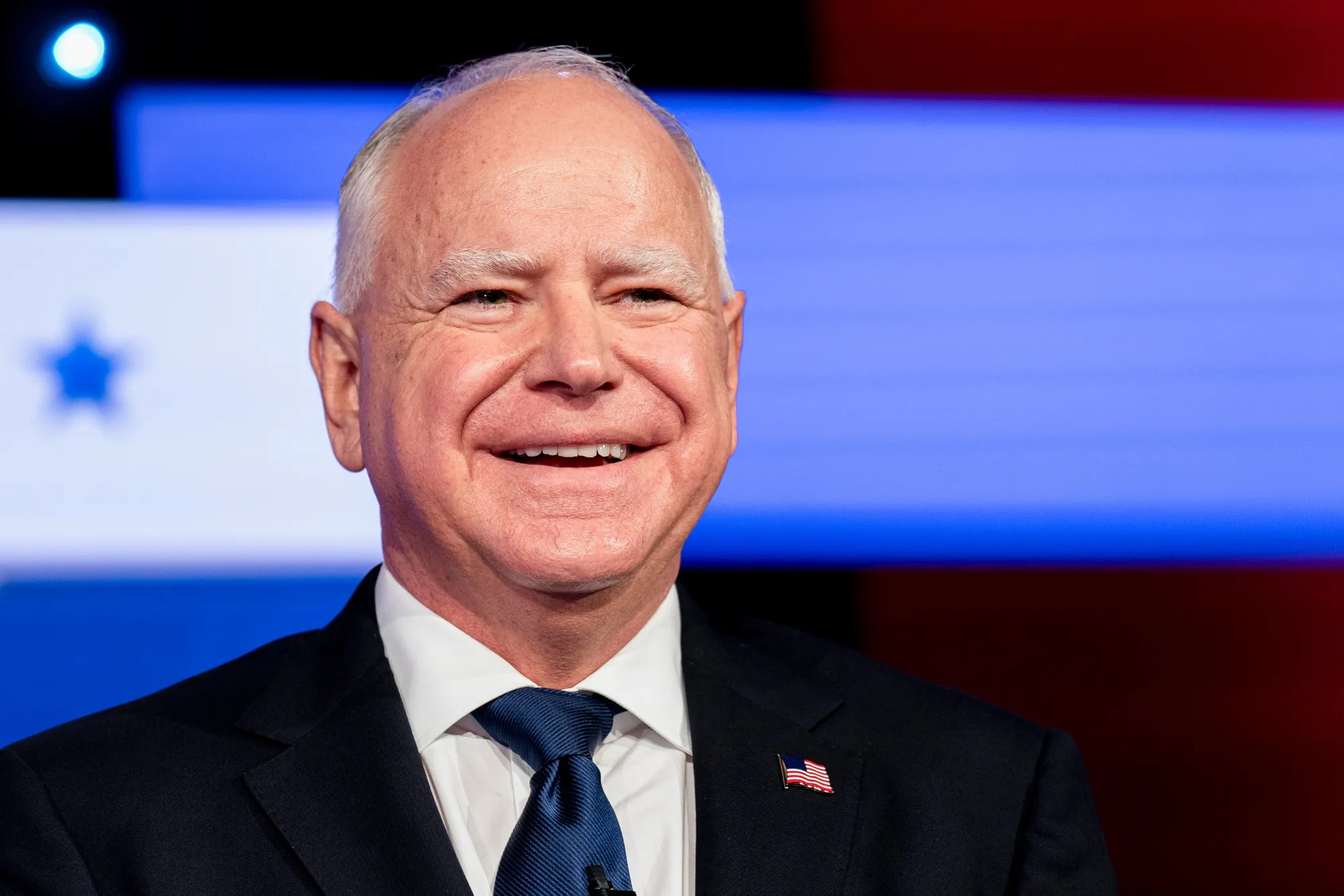 Tim Walz, governor of Minnesota and Democratic vice-presidential nominee, 