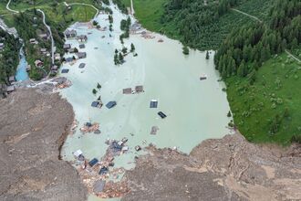 Authorities Monitor Blatten Landslide, More Falling Rubble Possible