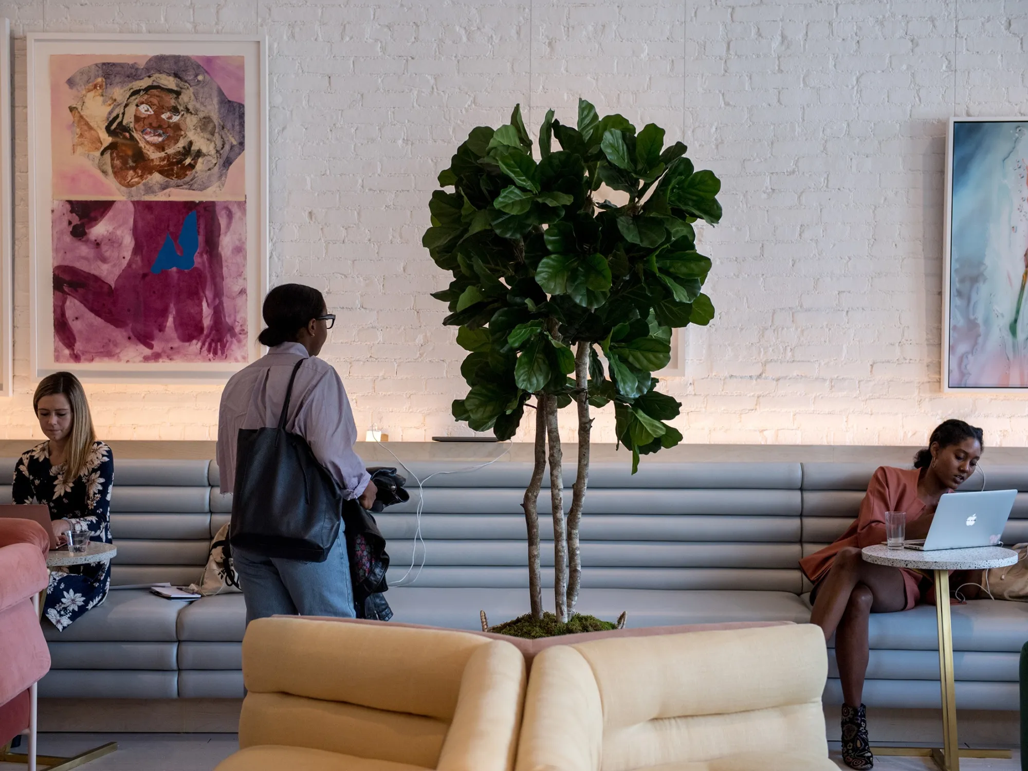 A The Wing co-working space&nbsp;in New York's Soho neighborhood.