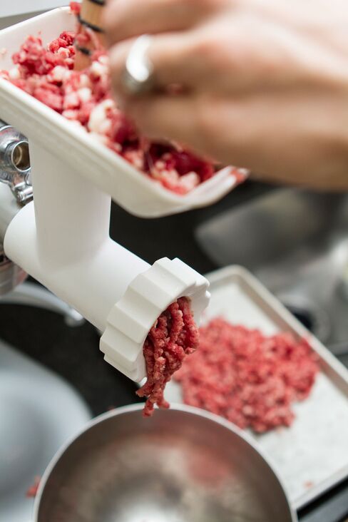 You don't need to freeze your meat before grinding. Just make sure it—and all your tools—are well-chilled.