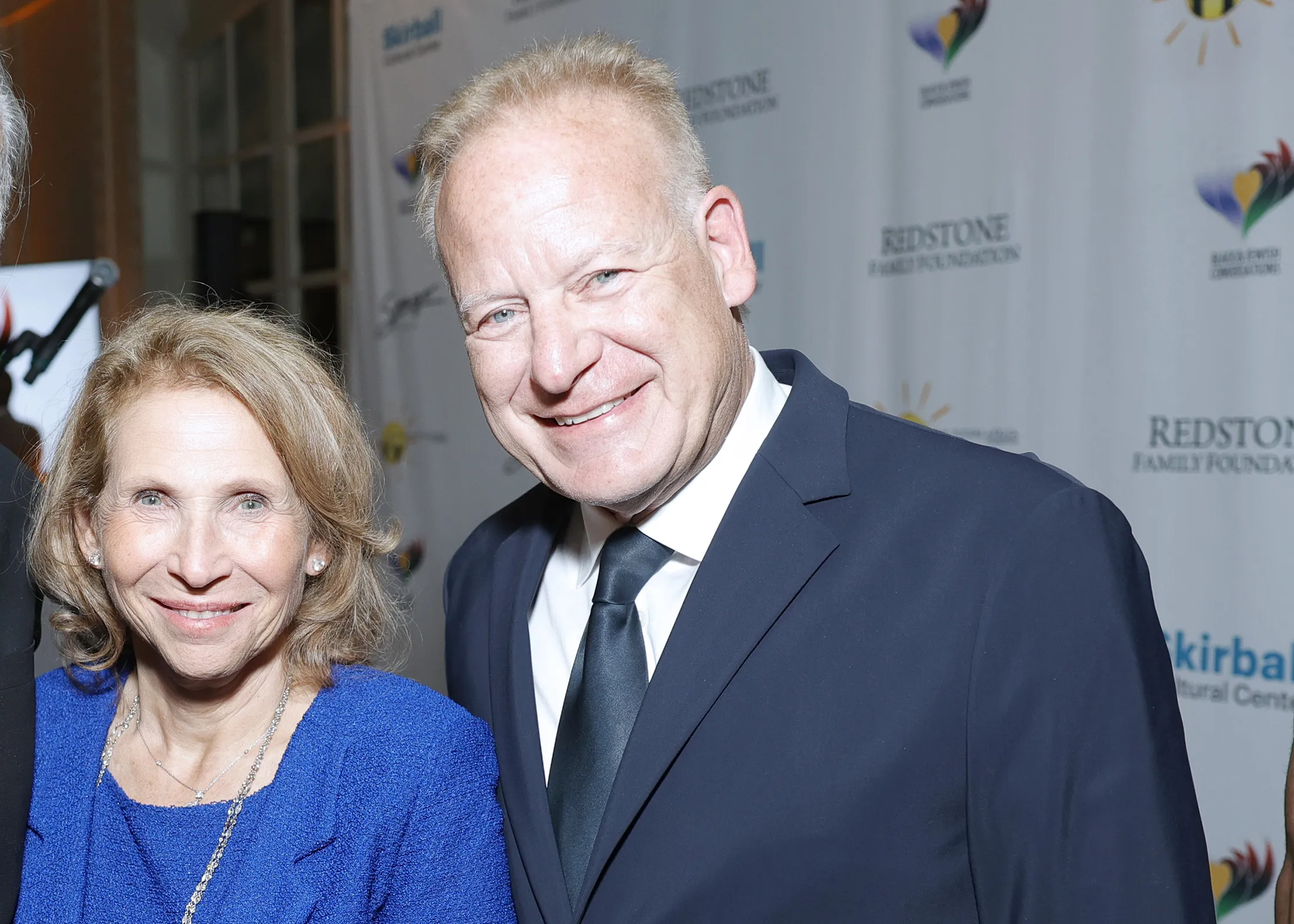 Shari Redstone, left, with Steven Paul in Oct. 2023. 
