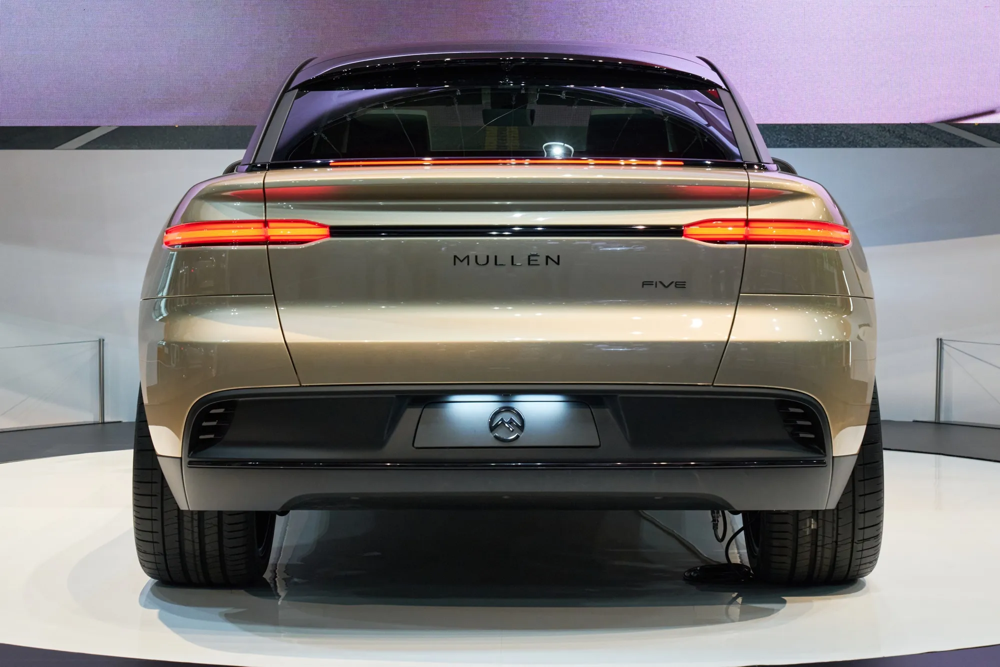 A Mullen Five electric vehicle.