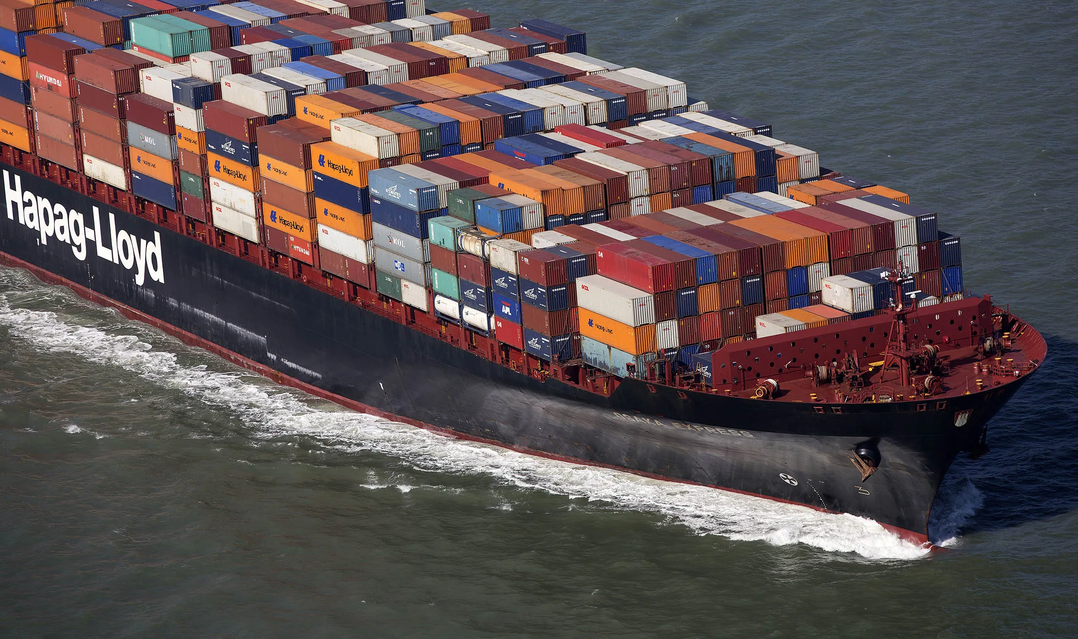 Aerial Views Of Operations At DP World Ltd Container Terminal