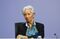 European Central Bank President Christine Lagarde Announces First Rate Decision