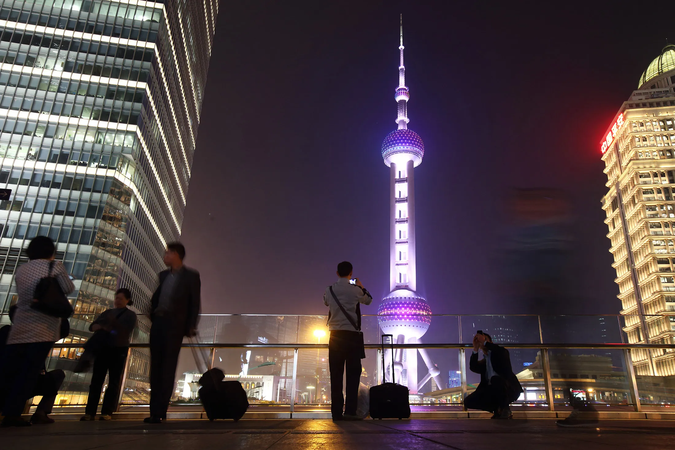 The Lujiazui district of Shanghai on April 24.
