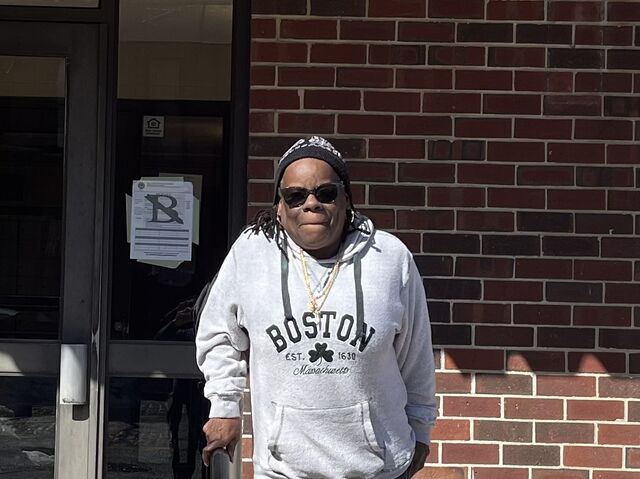 Rachel Twymon outside of her childhood home in Roxbury, March 4, 2026.