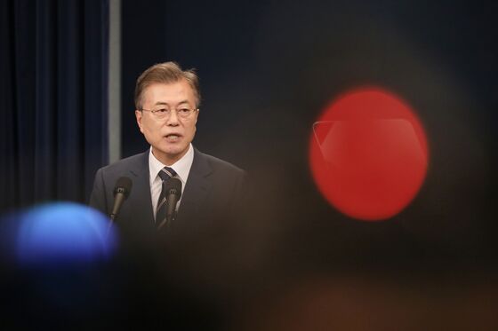 South Korea’s Moon Says Economy Faces ‘Grave’ Situation