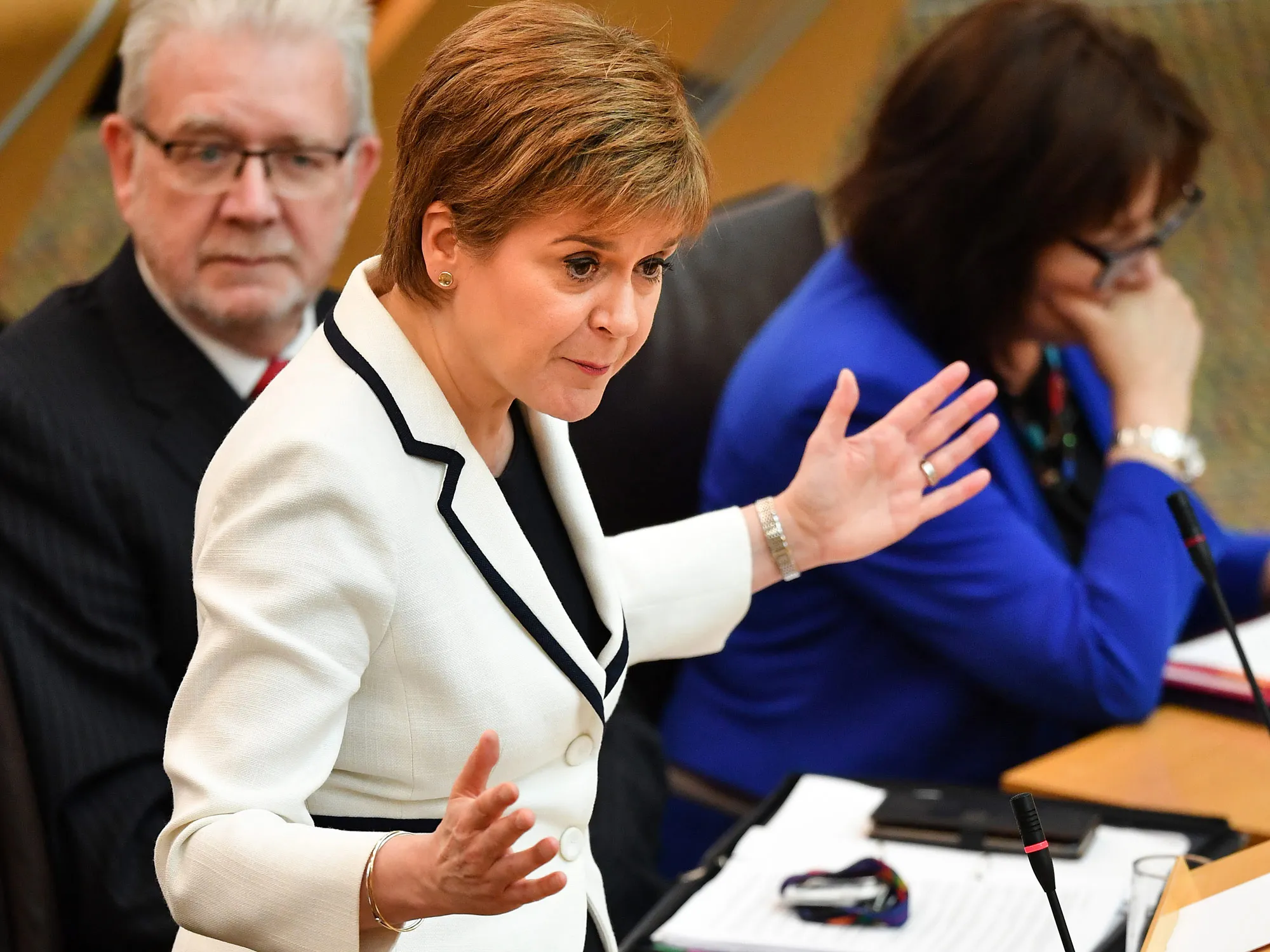 Nicola Sturgeon on April 24. 