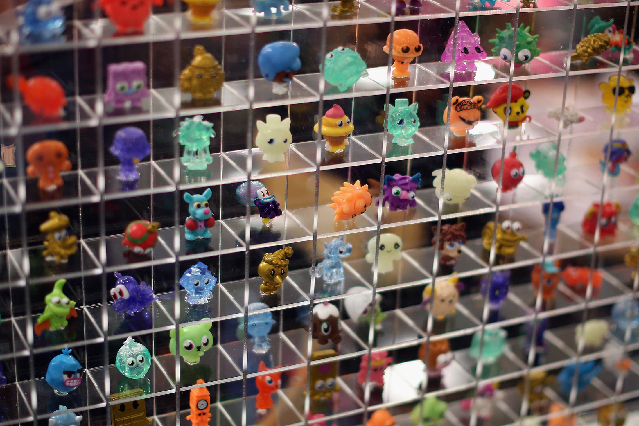 Moshi Monsters characters on display at the 2013 London Toy Fair in London on Jan. 22, 2013.
