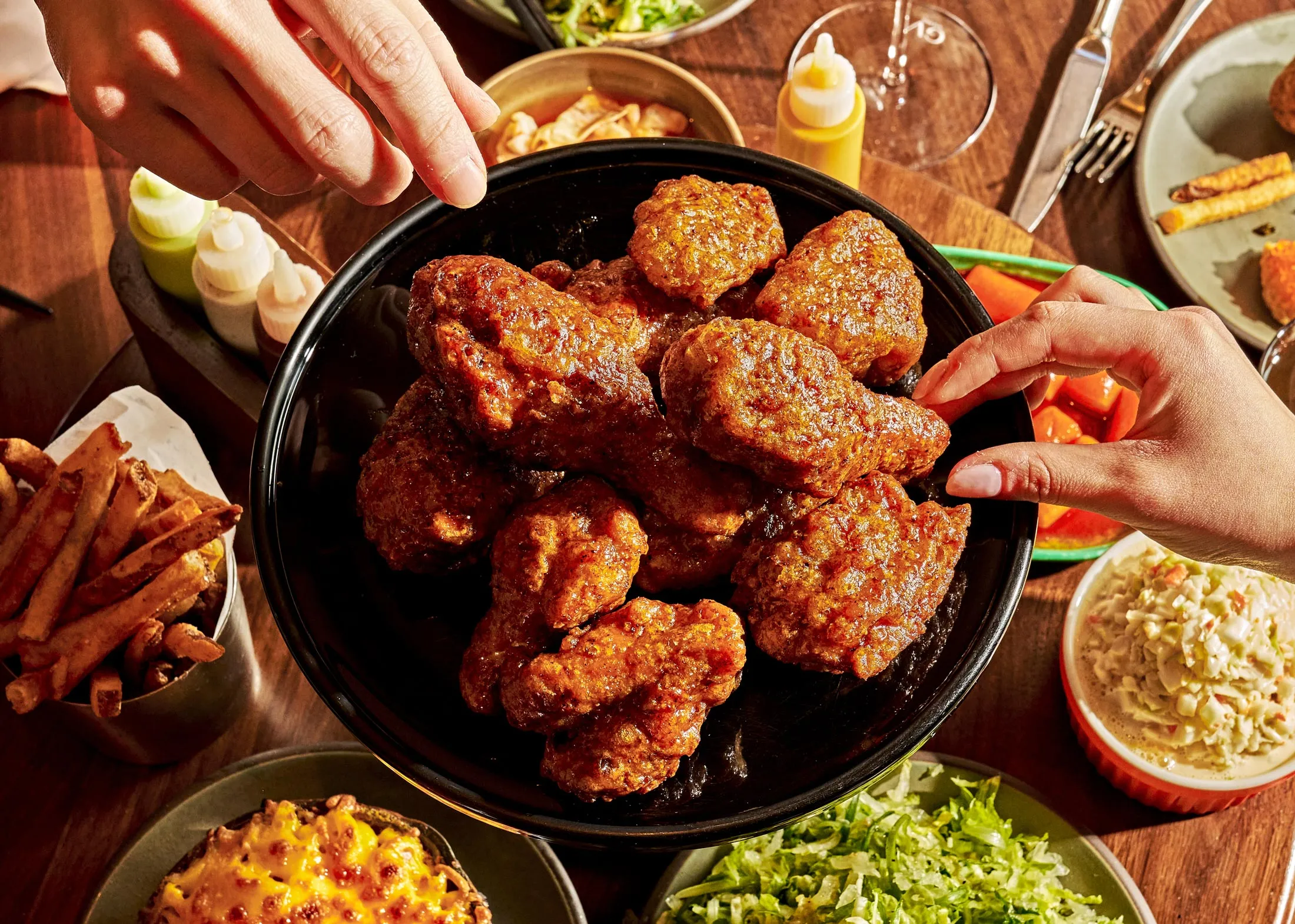 Coqodaq fried chicken.