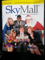 The cover of the first SkyMall catalog, from 1990.
