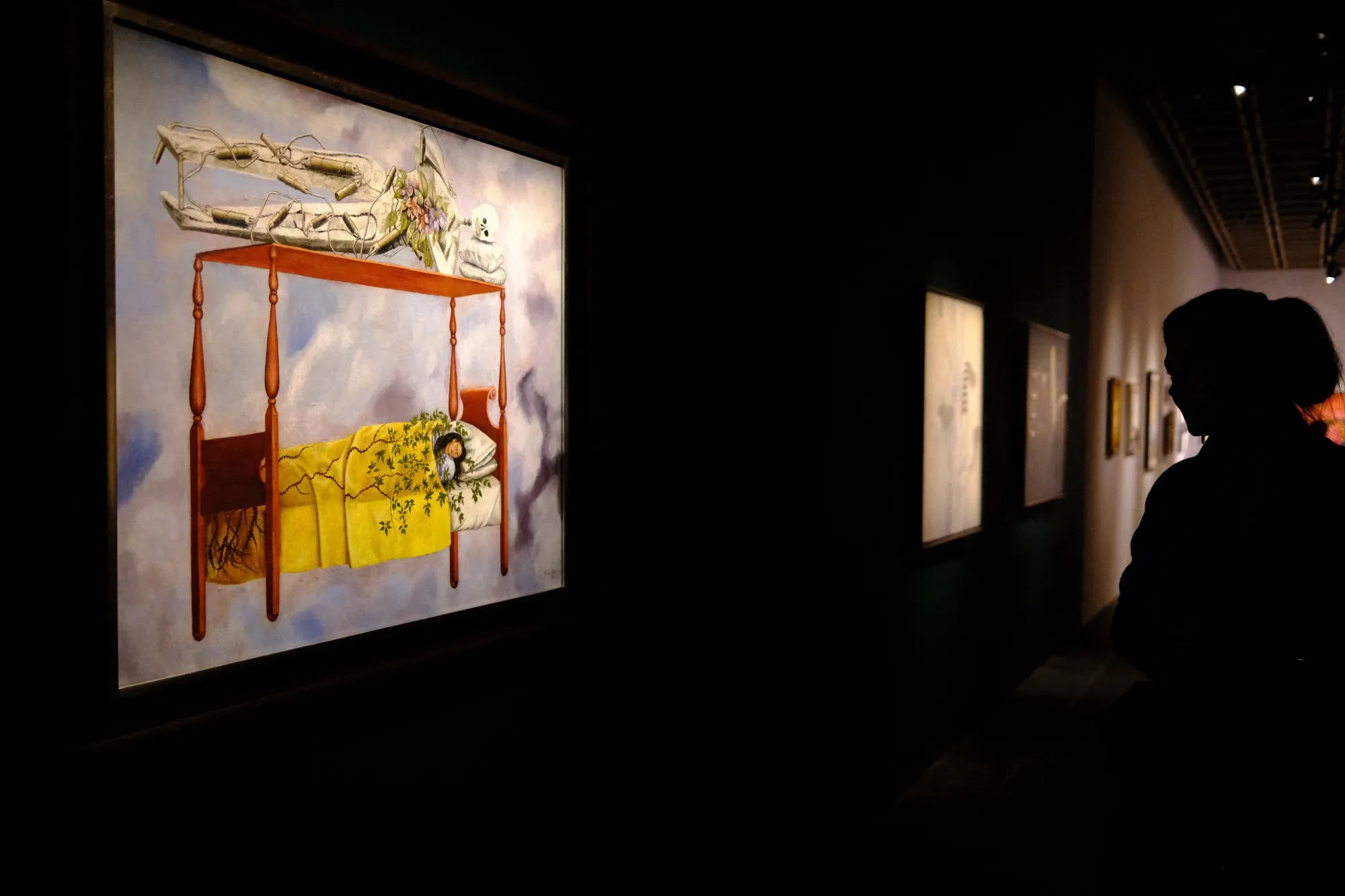 "El Sueno" by Frida Kahlo is pictured at Sotheby's Marquee Sales Series in New York on November 8, 2025.&nbsp;