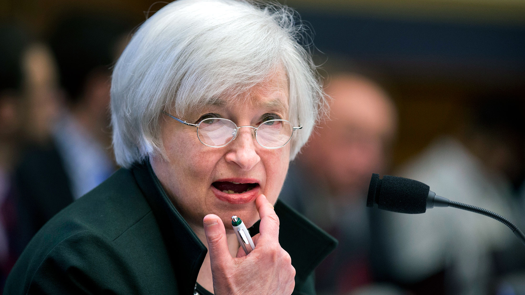 Federal Reserve Chair Janet Yellen on July 15, 2015, before the House Financial Services Committee hearing.
