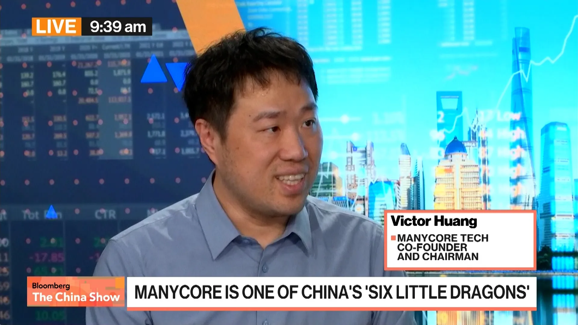 Watch Manycore Tech CEO on Business and AI Strategy - Bloomberg