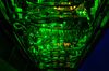 Green light illuminates data rack servers in the server room of the Sberbank PJSC data processing center (DPC) at the Skolkovo Innovation Center, in Moscow, Russia, on Tuesday, Dec. 26, 2017. Sberbank PJSC, Russia’s most valuable company, will boost its dividend payout to 50 percent of profit or higher, just not as quickly as some investors had hoped.