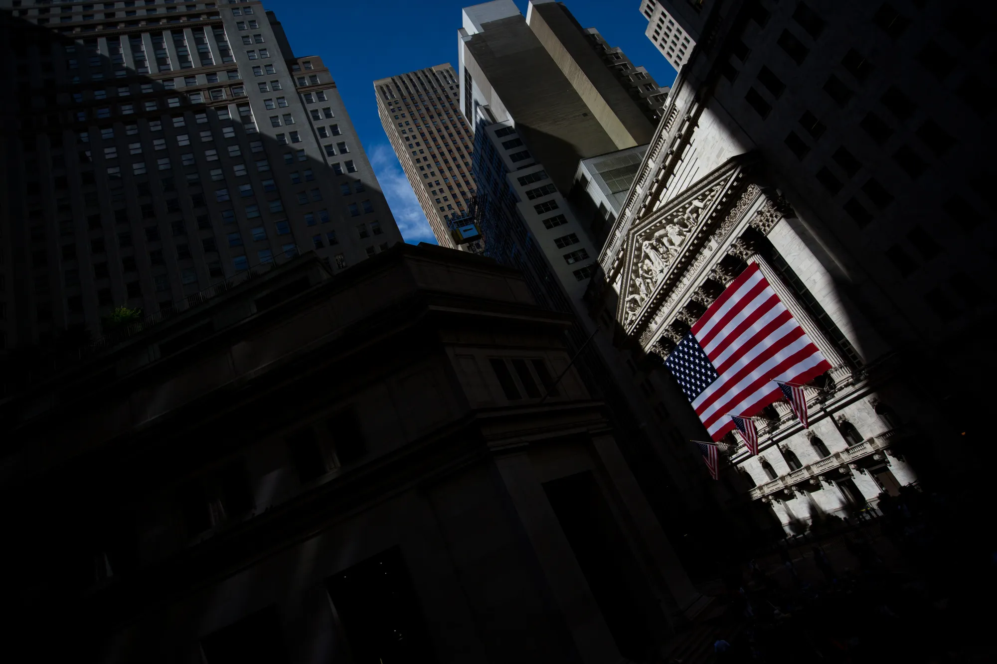 Trading On The Floor Of The NYSE As U.S. Stocks, Dollar Gain 