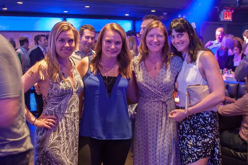 Katherine Herrman, Kate Bondy, Christine Kinney and Monique Sock were guests of one of the bands.