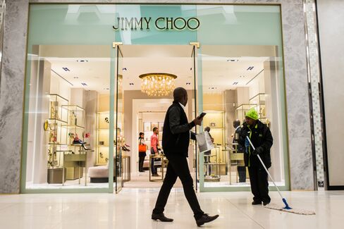 Jimmy Choo Plc are among international brands that have opened their first Johannesburg outlets. Photographer: Waldo Swiegers/Bloomberg