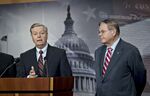 Senators Lindsey Graham, left, and Robert Menendez.