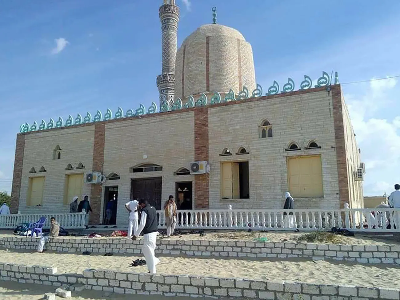 The Rawda mosque after the attack on Nov. 24.