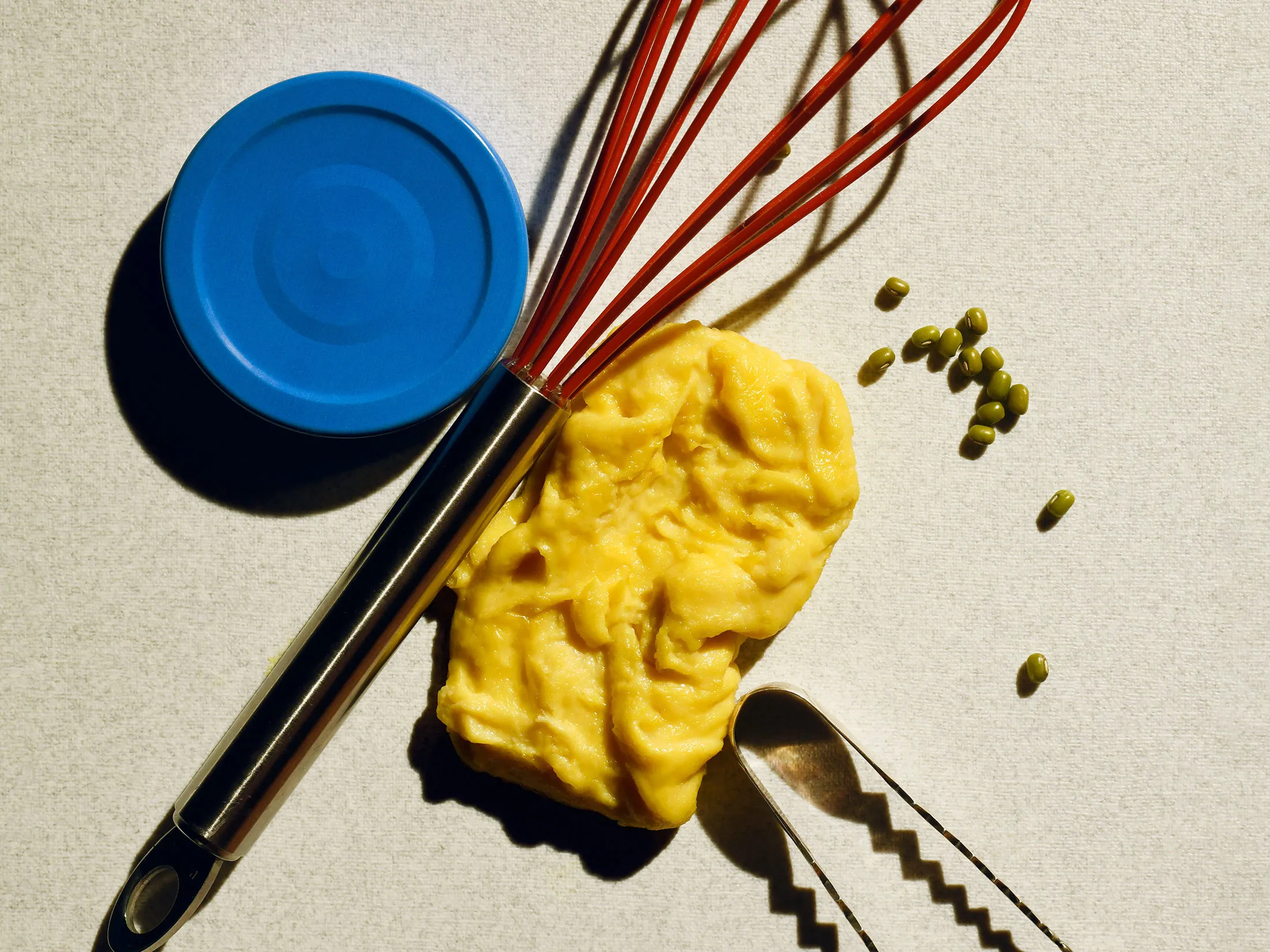 Just Egg is made with protein extracted from mung beans.