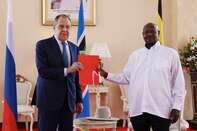 Russian Foreign Minister Sergey Lavrov in Uganda