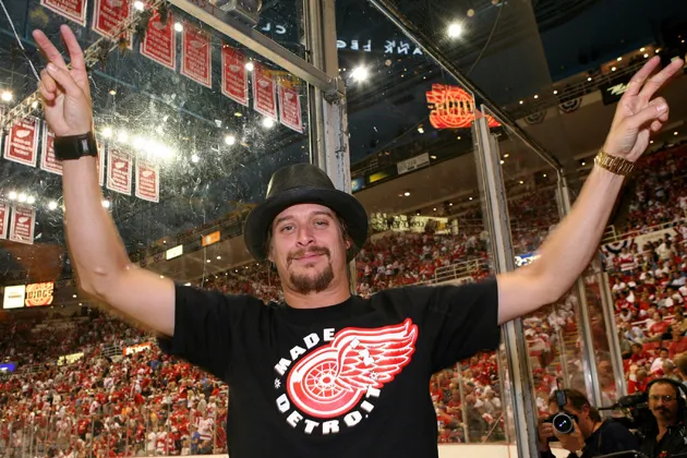 Musician Kid Rock attends game five of the NHL Stanley Cup Finals between the Detroit Red Wings and the Pittsburgh Penguins in 2008.